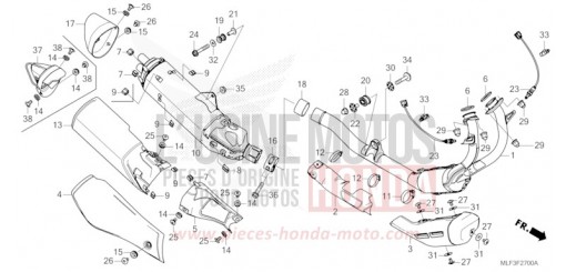 SILENCIEUX D'ECHAPPEMENT NT1100DN de 2022